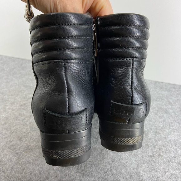 Sorel Danica Waterproof Leather Short Boot Bootie Women’s Size 6.5 - Picture 4 of 12
